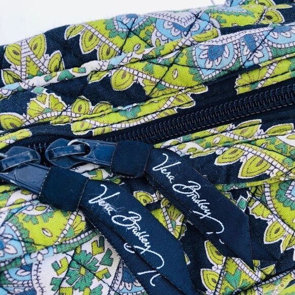 Vera Bradley paisley blue green hand bag wallet - Picture 4 of 8